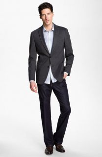 John Varvatos Star USA Blazer, Dress Shirt & Fidelity Denim Relaxed Leg Jeans