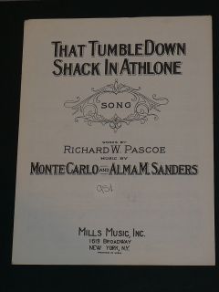That Tumble Down Shack In Athlone by Monte Carlo Alma M Sanders