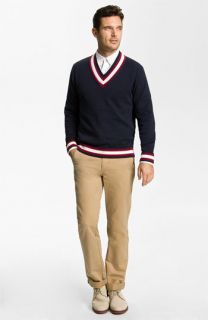 Brooks Brothers Sweater, Oxford Shirt & Slim Fit Chinos