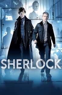 Sherlock BBC Benedict Cumberbatch Freeman Steven Moffat RARE Poster
