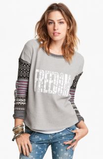 Free People Freedom Mixed Media Top
