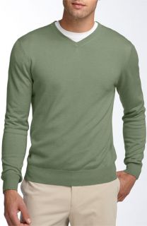 Façonnable Silk Blend V Neck Sweater