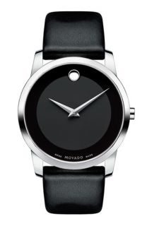 Movado Museum Leather Strap Watch