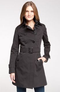 Soïa & Kyo Double Breasted Trench with Trapunto Trim
