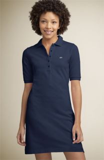 Lacoste Short Sleeve Stretch Piqué Polo Dress