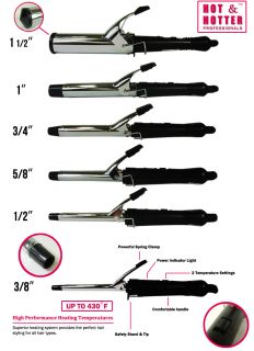  & Hotter High Performance Heating Professional Electric Curling Iron