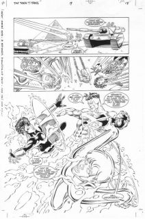 Teen Titans 19 P 18 Superman Splashy by Dan Jurgens
