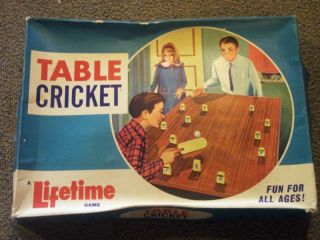 Table Cricket Box Set Game Vintage Australian Collectable Pre 1979