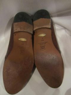 Daniele Ferradini Mens Brown Crocodile Woven Loafers Shoes 10 5 Worn