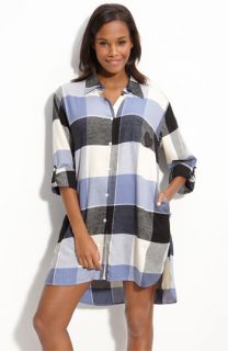 DKNY Checked In Flannel Sleep Shirt