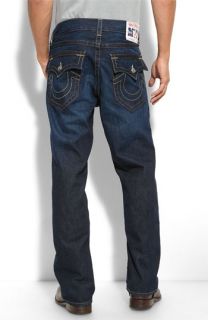 True Religion Brand Jeans All Star Relaxed Athletic Fit Jeans (Black Jack Dark Wash) (Long)