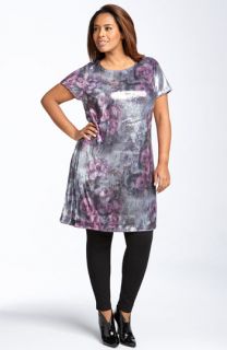 JS Boutique Cap Sleeve Sequin Dress (Plus)