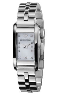 Emporio Armani Diamond Stainless Steel Bracelet Watch