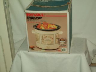 Vintage Rival Crock Pot 3 1 2 Quart Slow Cooker Made in America 1980s