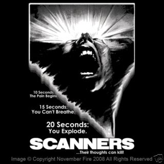 Scanners Shirt David Cronenberg Psychic Powers Horror