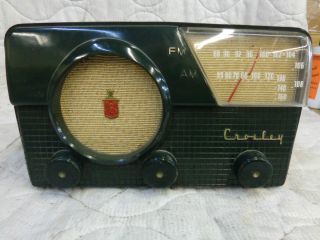  Vintage Crosley Bakelite Tube Radio