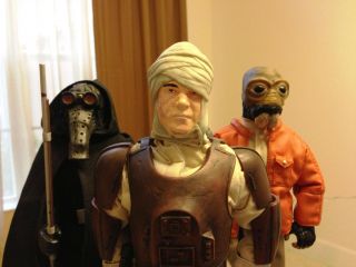 Star Wars 12 inch Bounty Hunters Dengar Ponda Baba Garindan Dolls