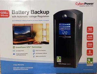 New CyberPower Computer Home Theater Battery Backup UPS Back Up Power