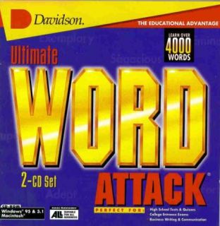 Ultimate Word Attack PC CD Vocabulary Spelling Games