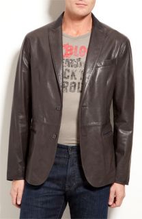 John Varvatos Star USA Leather Blazer