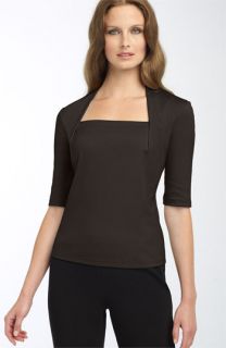 Lafayette 148 New York Giada Elbow Sleeve Top