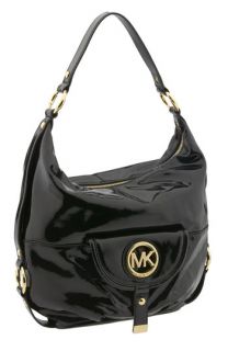 MICHAEL Michael Kors Fulton Logo   Large Patent Leather Shoulder Bag