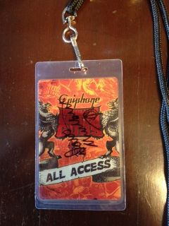 Megadeths Dave Mustaine all access pass for 2009 Golden Gods