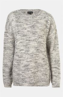 Topshop Tweedy Rhinestone Embellished Sweater