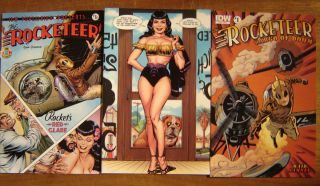 3X Rocketeer Cargo of Doom 1 Dave Stevens Sexy Bettie Page A B re