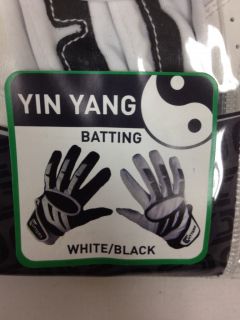 New Cutters Yin Yang O18YY Batting Glove Baseball Softball Mens Small