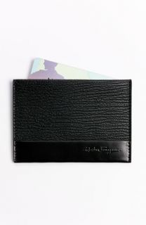 Salvatore Ferragamo Alpha Leather Card Case