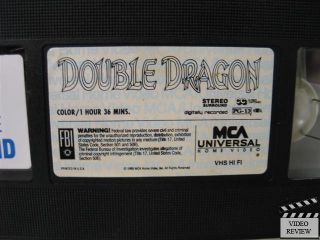Double Dragon VHS Mark Dacascos, Scott Wolf, Robert Patrick, Alyssa