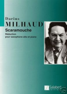 Darius Milhaud Scaramouche Alto Saxophone Piano