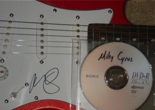 Miley Cyrus Autographed Guitar Hannah Montana w Proof
