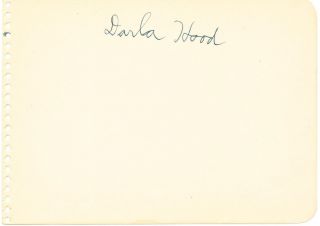 Darla Hood Our Gang Star Album Page Signed as Child