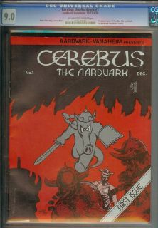  Cerebus 1 CGC 9 0 OW WH Pages Dave Sims