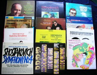 Lot of 11 Dmitri Shostakovich Vinyl LP Record 33rpm 12