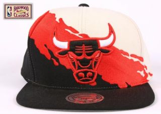 CHICAGO BULLS Mitchell & Ness NG77 Paintbrush NBA Snapback Hat
