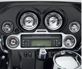 Harley Davidson Radio Gauge Faceplate Trim 74612 06