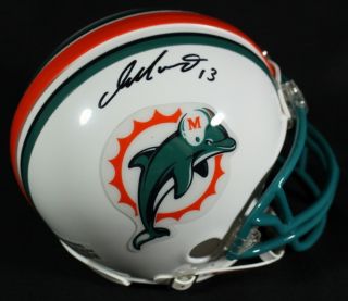 Dan Marino Signed Dolphins Mini Helmet Marino Hologram