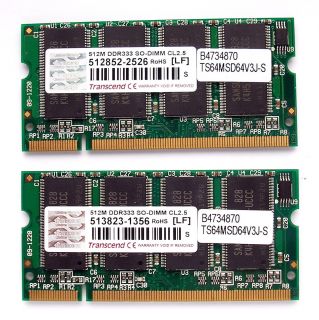  PC2100 PC2700 DDR SDRAM SODIMM Laptop Memory Transend Samsung A