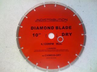 10 Dry Cut Diamond Saw Blade Concrete Brick lapidary Stone Slate Rock