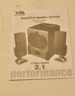 Cyber Acoustics CA 3550 3 PC Amplified Speaker System