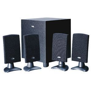 Cyber Acoustics CA 4400E Black 5 Piece Surround Sound Speaker System
