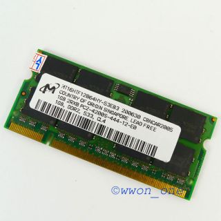 New 1GB PC2 4200 DDR2 533 200pin SODIMM Laptop Memory 200pin SODIMM