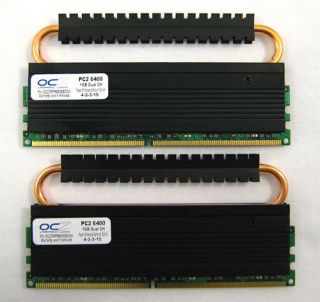 Gigs of OCZ Reaper DDR2 RAM 2 x 1GB Sticks PC2 6400 800MHz