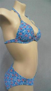Luz de Sol Blue Pixie Junior s 2 PC Bikini Floral Swim Print Designer