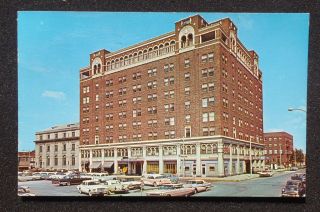1962 Hotel WOLFORD Old Cars Danville IL Vermilion Co Postcard Illinois