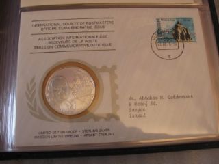 1976 1978 IntL Society of Postmasters 36 Silver Medals