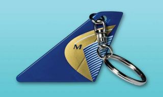 Daron Toys Midwest Airlines Collectible Tail Key Chain Mint TK0717